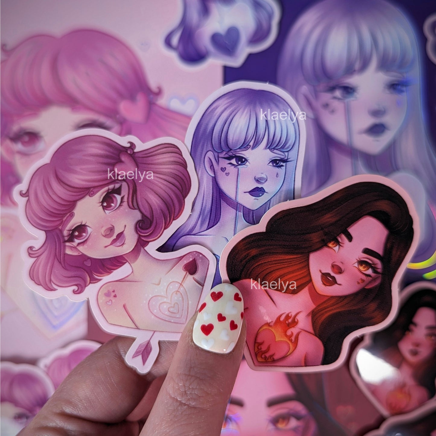 "Pack de 3 stickers Collection Love"