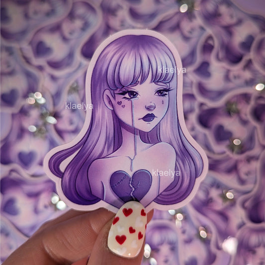 "Broken - Glossy Vinyl Sticker"