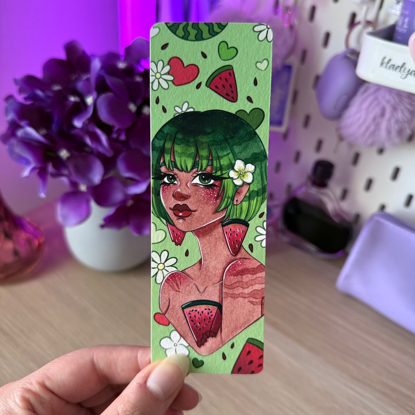 Pack Collection Miss Pastèque (Art print, Marque-page & Stickers)