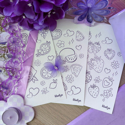 Kit Coloriage Douceur Fruitée (Au choix ou Kit Complet)