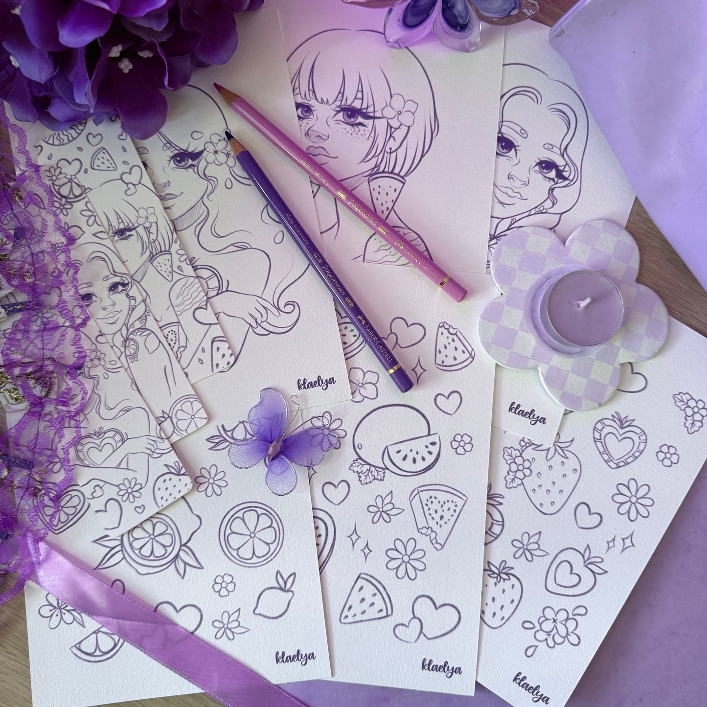Kit Coloriage Douceur Fruitée (Au choix ou Kit Complet)
