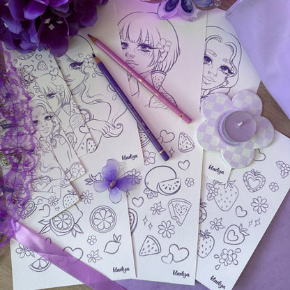 Kit Coloriage Douceur Fruitée (Au choix ou Kit Complet)
