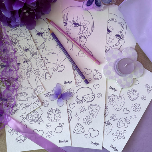 Kit Coloriage Douceur Fruitée (Au choix ou Kit Complet)