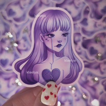 "Broken - Glossy Vinyl Sticker"